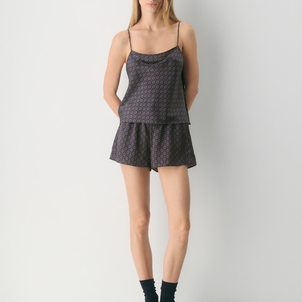 Aritzia Nightside Silk Pajama Camisole